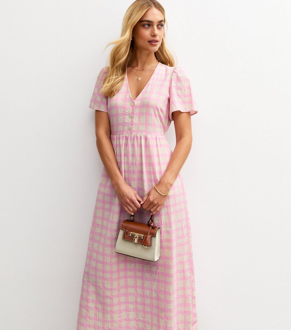 Pink Gingham Check V