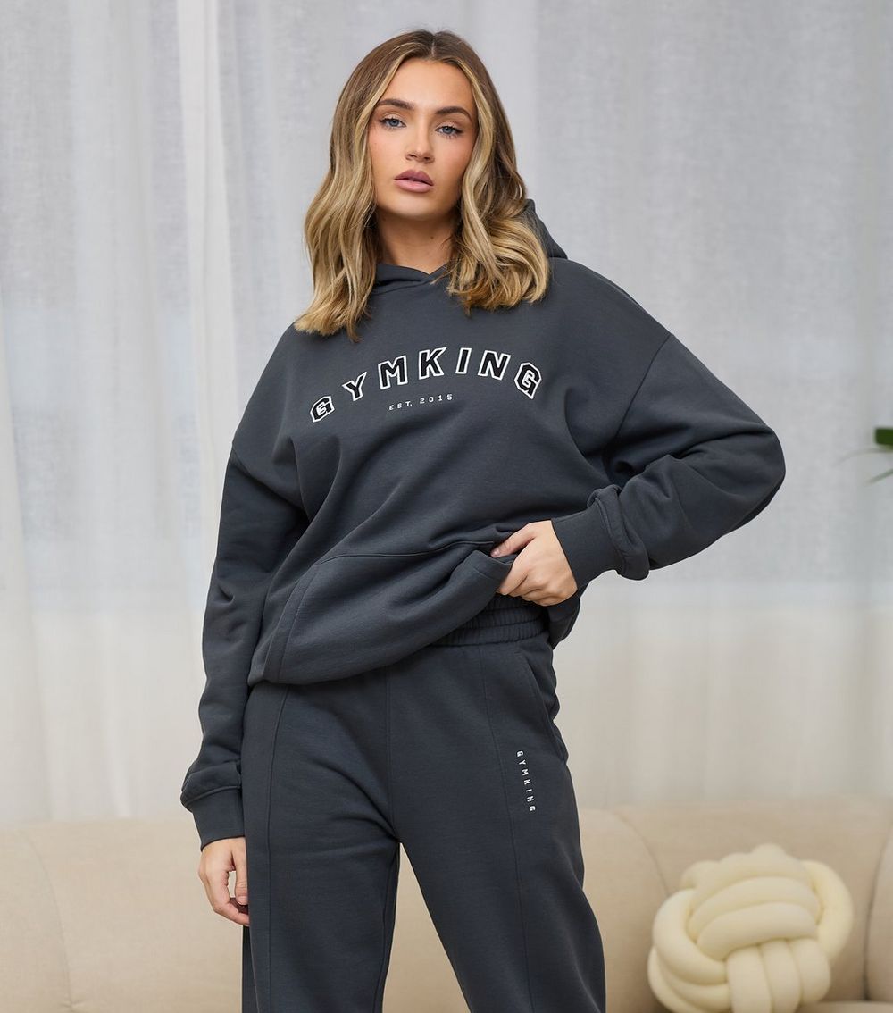 Gym King Grey Shadow Hoodie