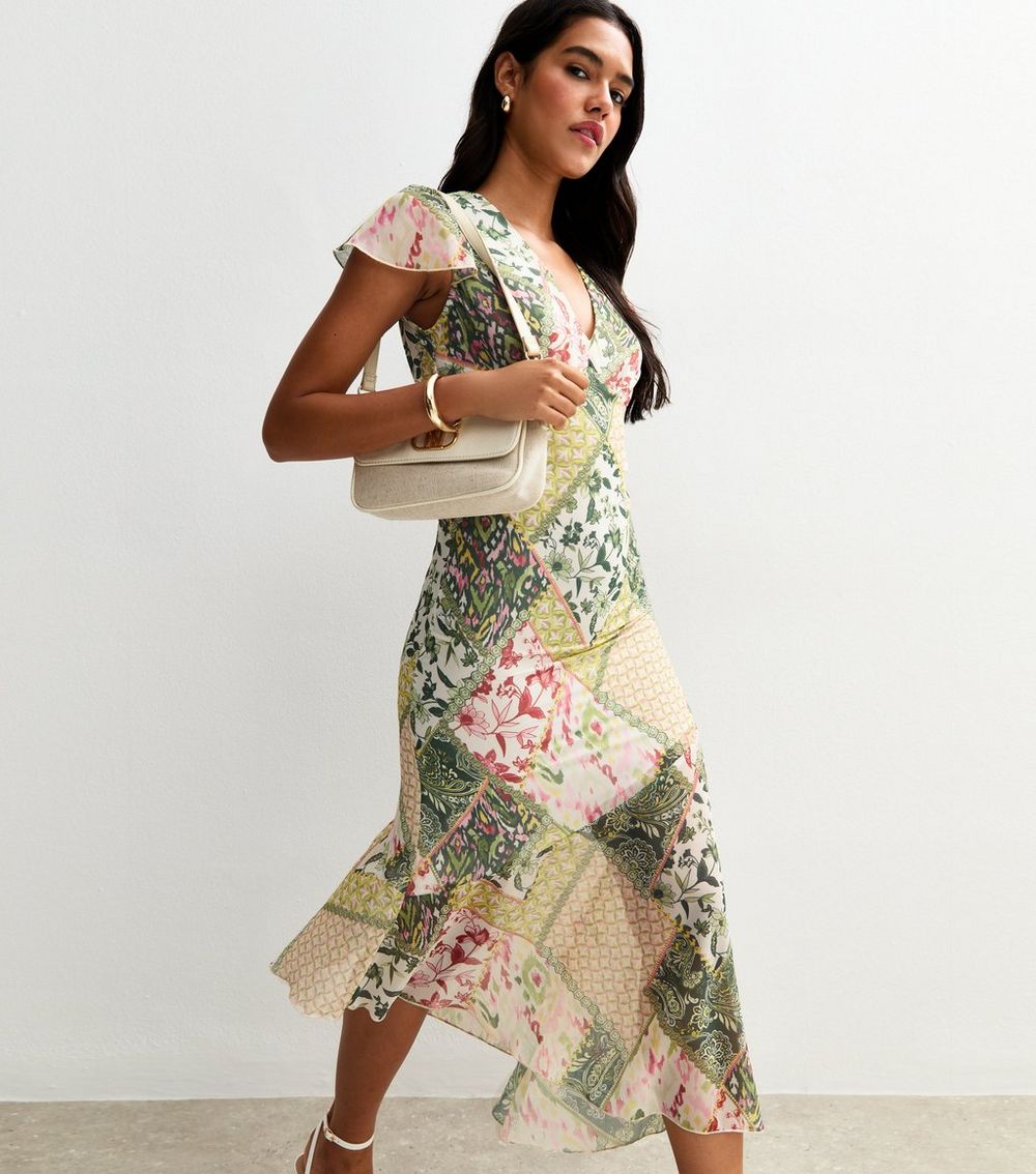 Multicoloured Patchwork Print V