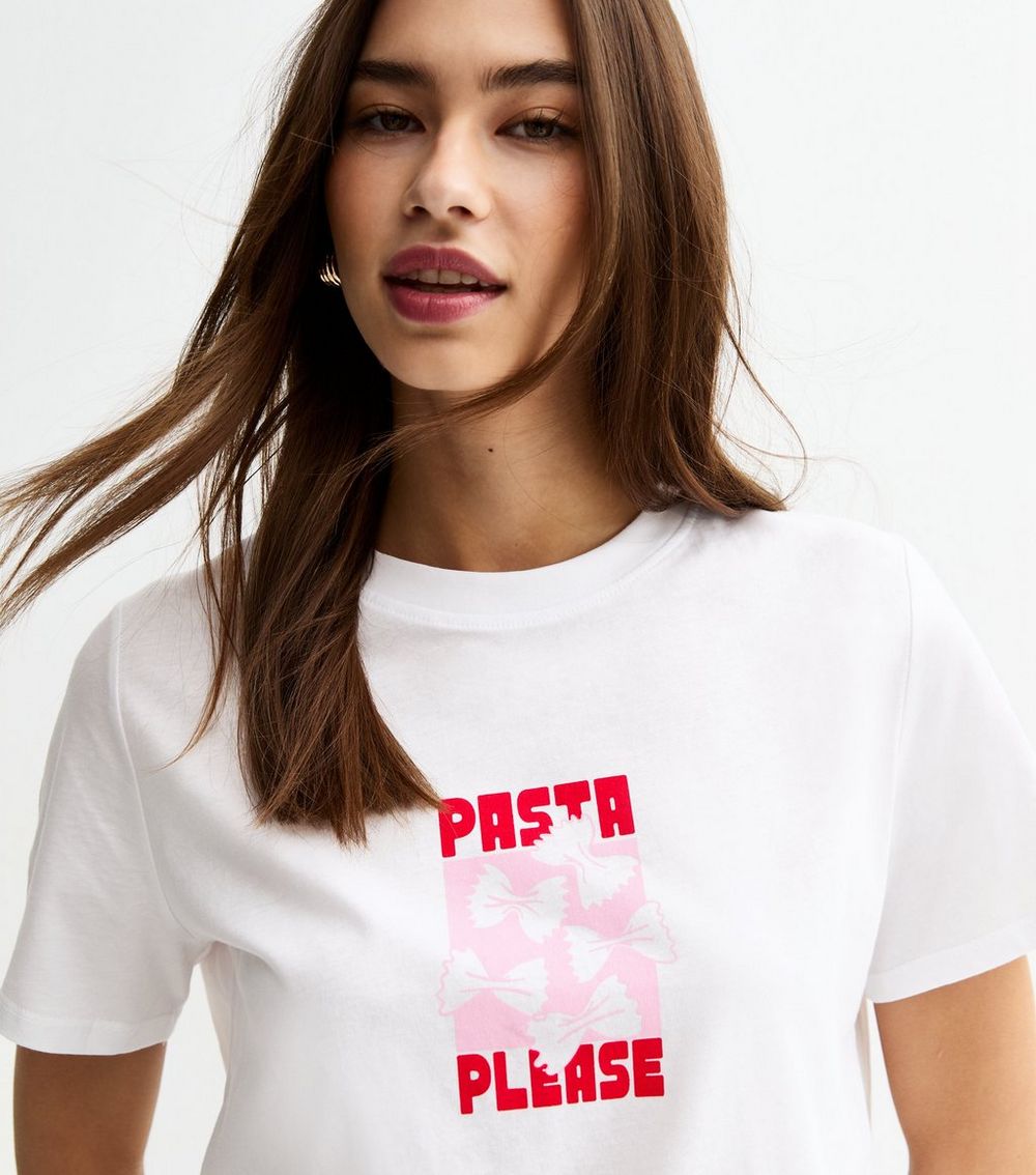 White Pasta Please Print T