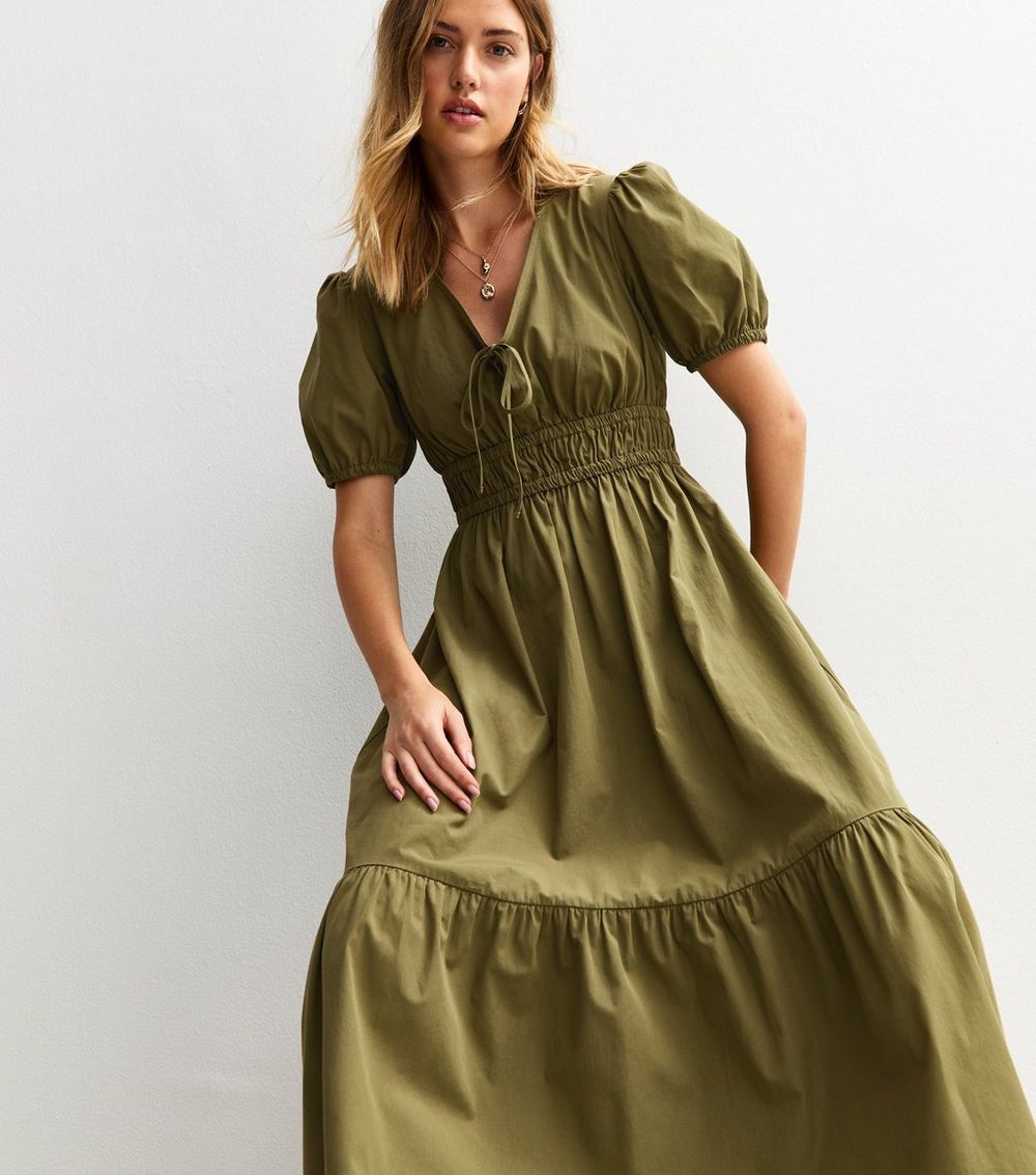 Light Khaki Cotton V