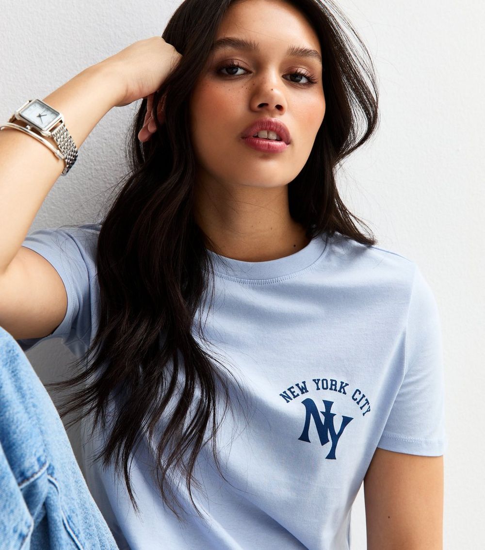 Blue New York Print Relaxed T