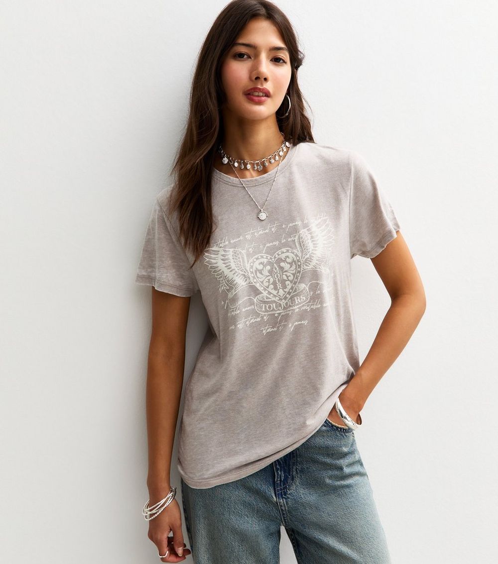 Mink Rock Burnout Relaxed Fit T
