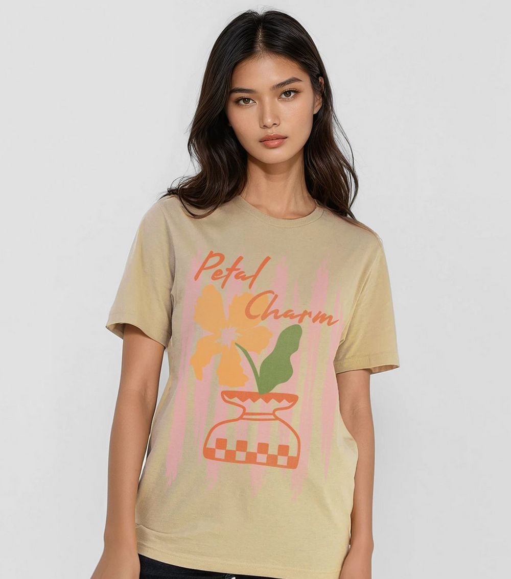 Brands In Stone Petal Charm Print T