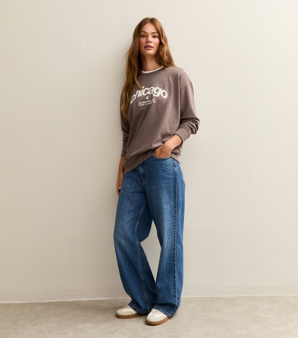 Brown Chicago Logo Sweatshirt