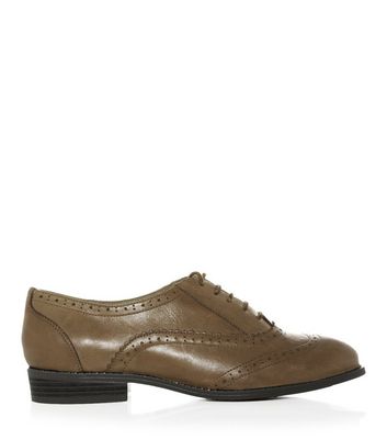 Tan Leather Lace Up Brogues | New Look