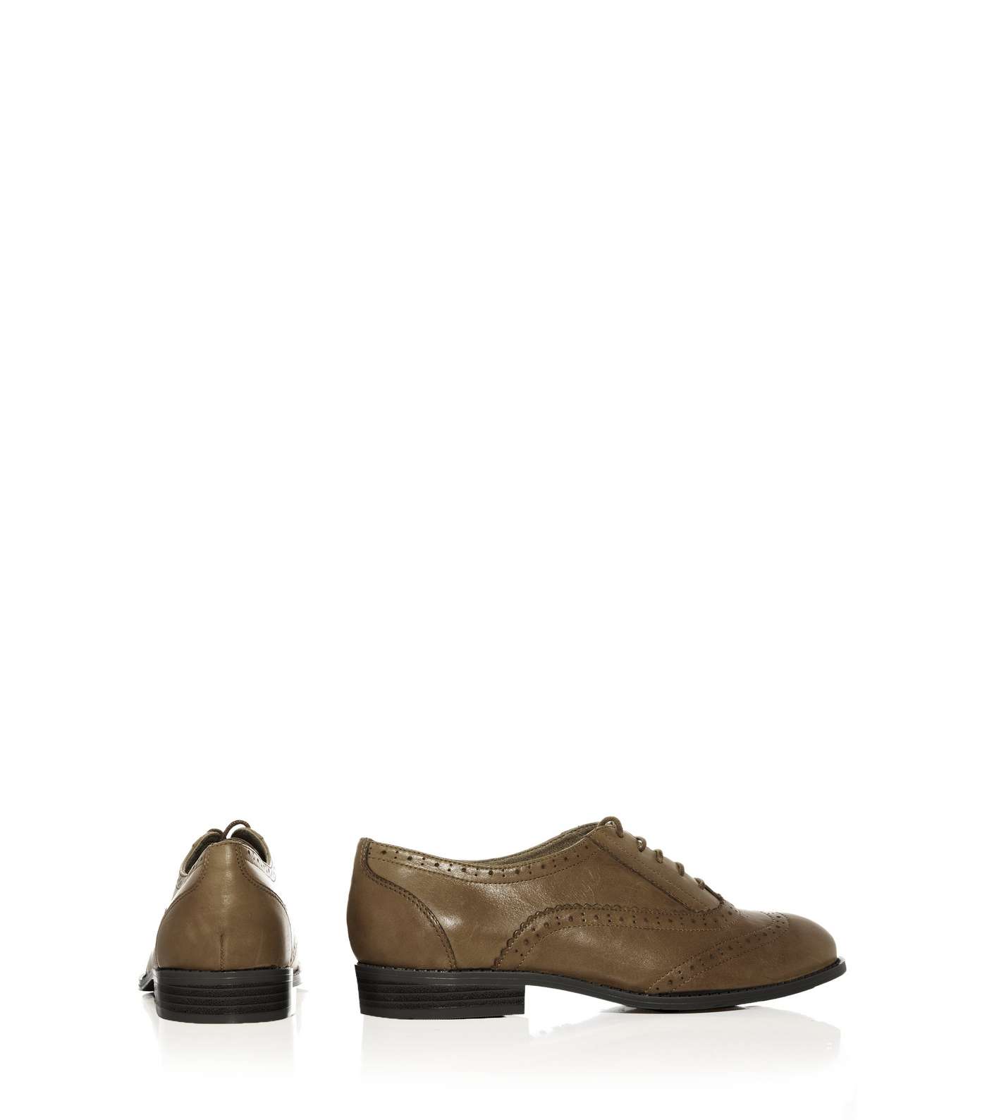 Tan Leather Lace Up Brogues Image 4
