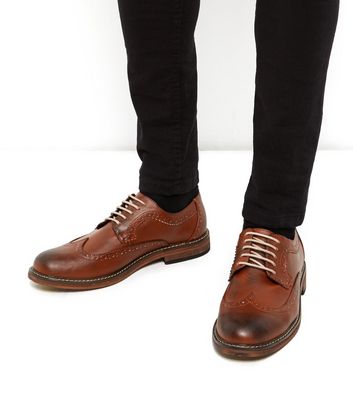 Tan Lace Up Brogues | New Look