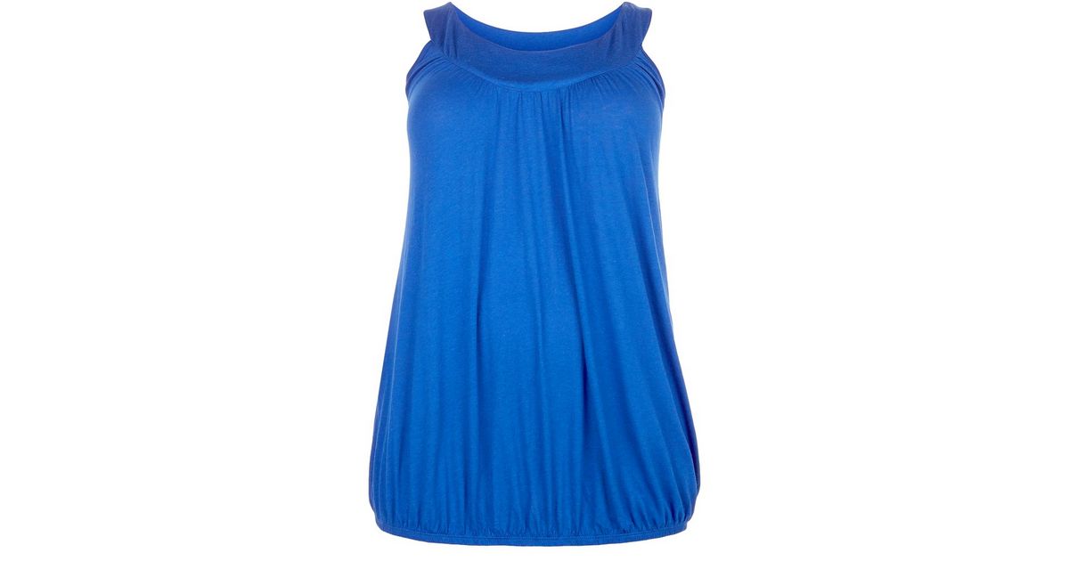 bubble hem vest tops uk