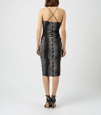 new look snakeskin dress