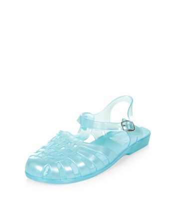caged jelly shoes