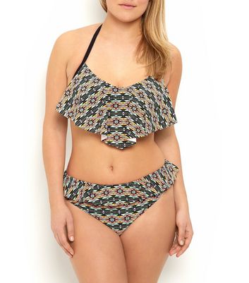 plus flounce bikini top