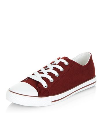 Red sales plimsolls mens