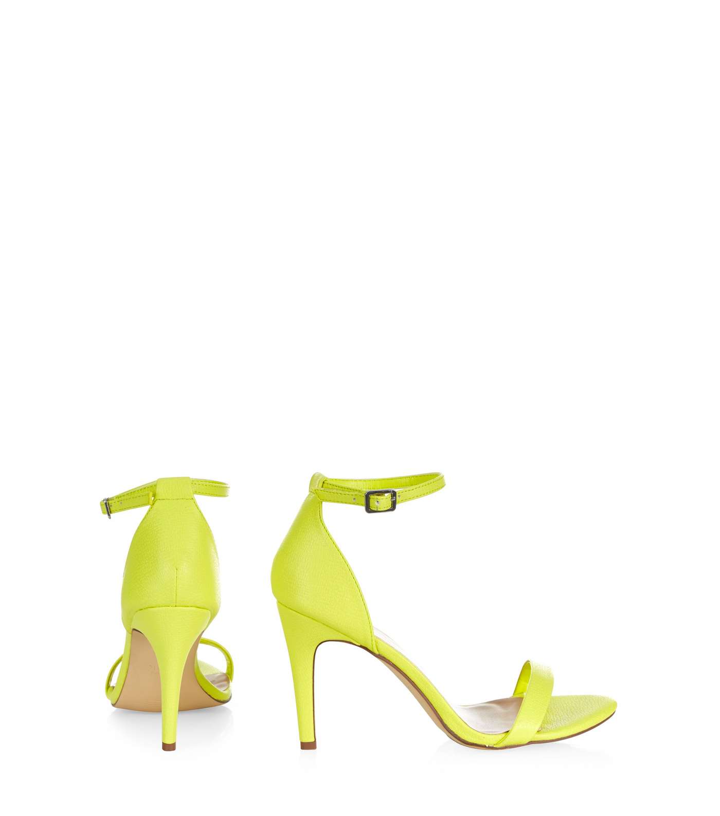 Lime Green Ankle Strap Heels  Image 4
