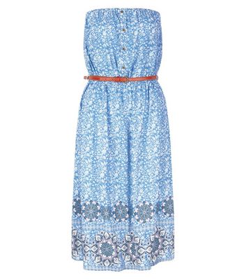 bandeau midi summer dress