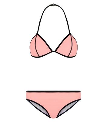 new look pink swimsuit