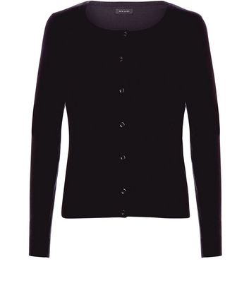 black round neck cardigan
