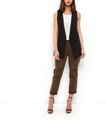 sleeveless blazer new look