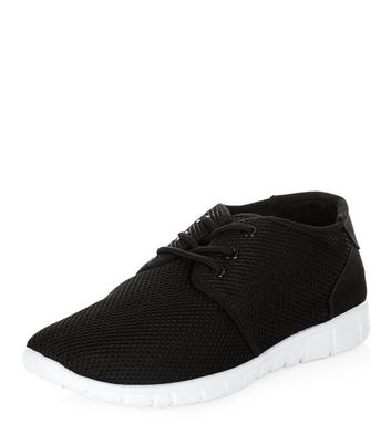 new look trainers black
