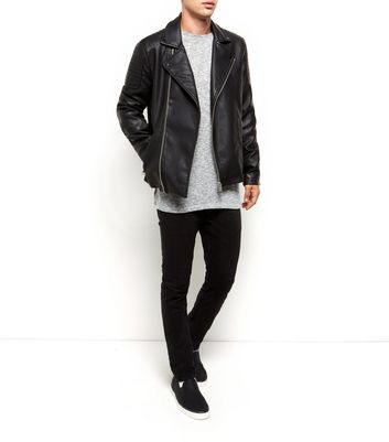 new look men leather jacket