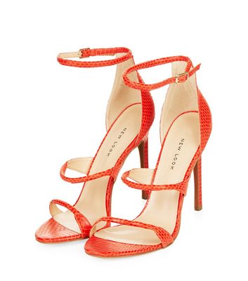 new look orange shoes