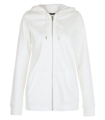 new look white hoodie