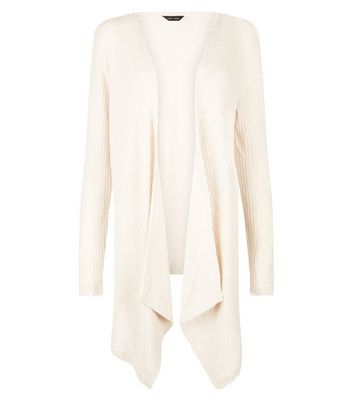 beige waterfall cardigan