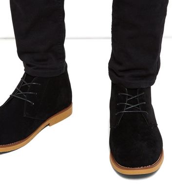 black suede desert boots