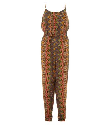 aztec print jumpsuit