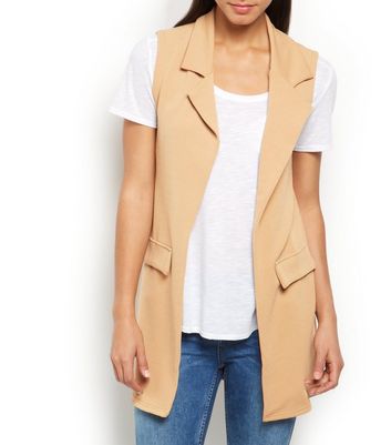 women's sleeveless duster coat