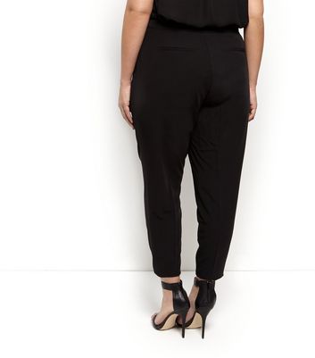 plus size slim leg trousers