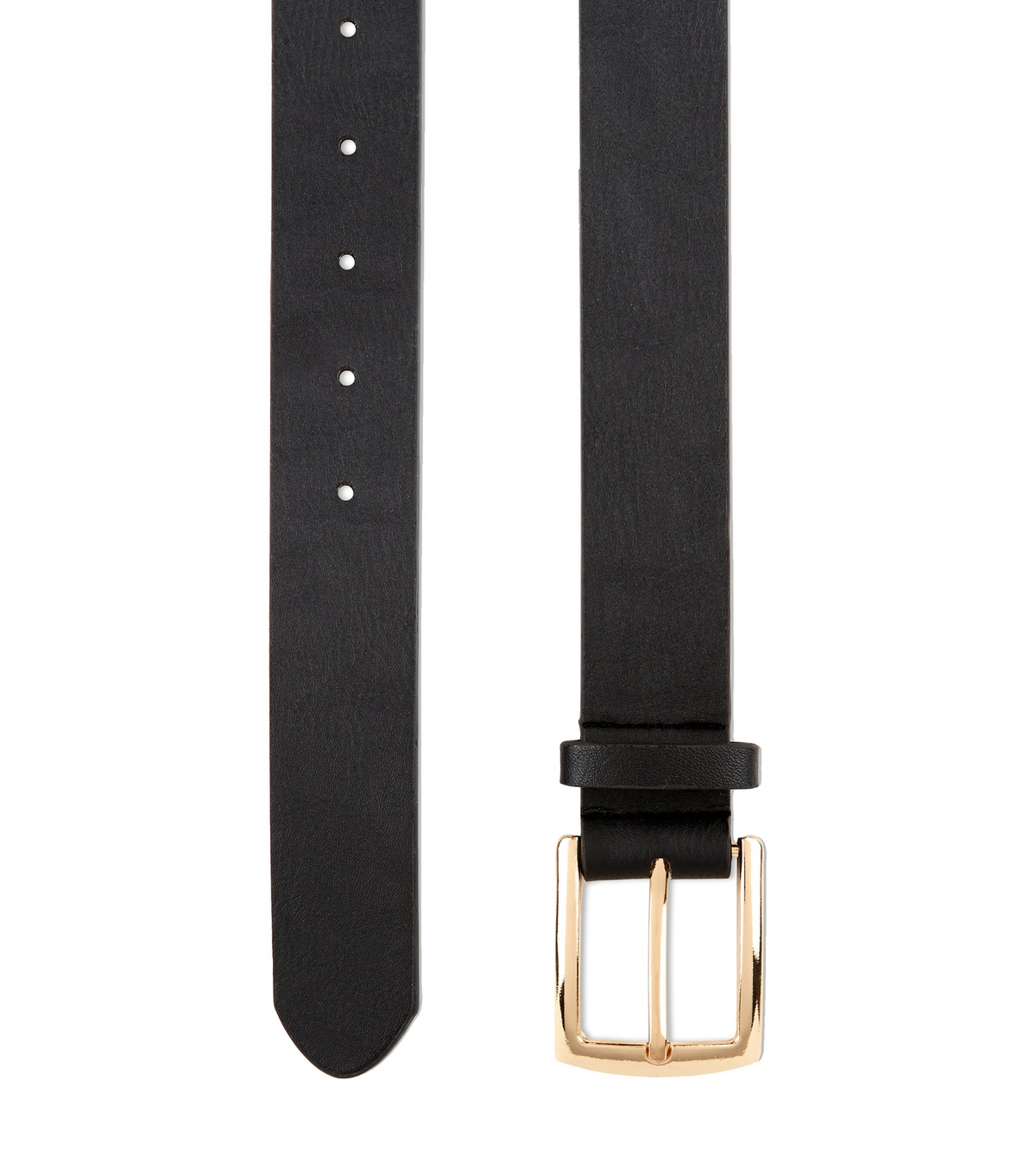 Black Leather-Look Jeans Belt New Look