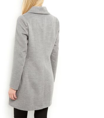 new look gray coat