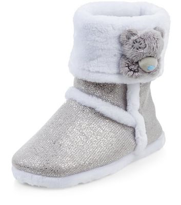 womens slipper boots new look