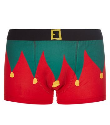 Green Elf Outfit Boxer Shorts | New Look