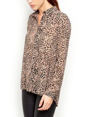 new look leopard print shirt