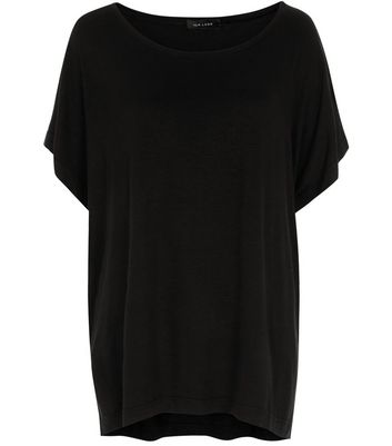 oversized black t shirt women's