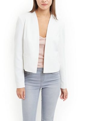 new look crop blazer