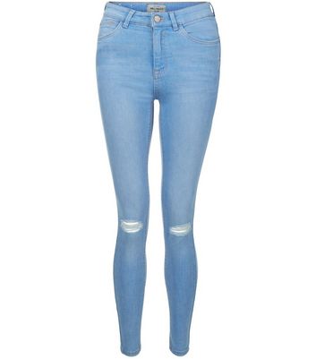 light blue ripped skinny jeans womens
