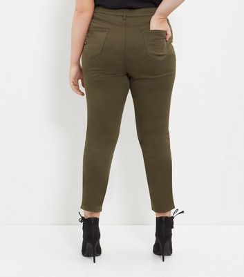 khaki jeans womens plus size