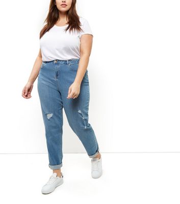 high waisted boyfriend jeans plus size