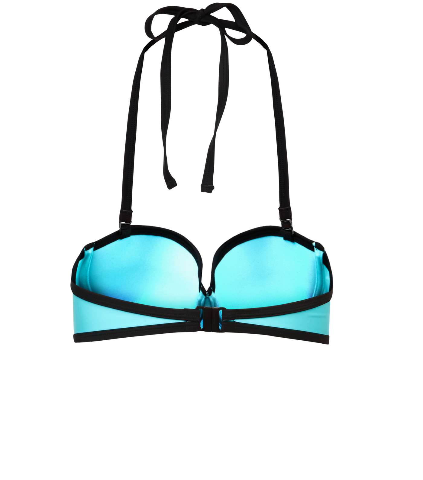 Multicoloured Panelled Bikini Top  Image 2