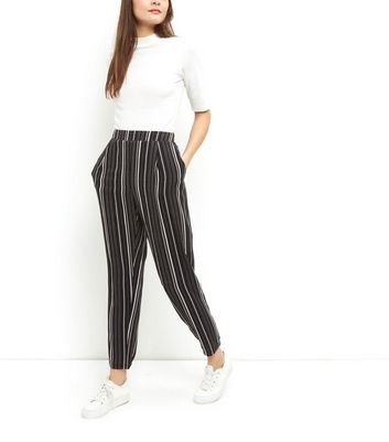 monochrome striped trousers