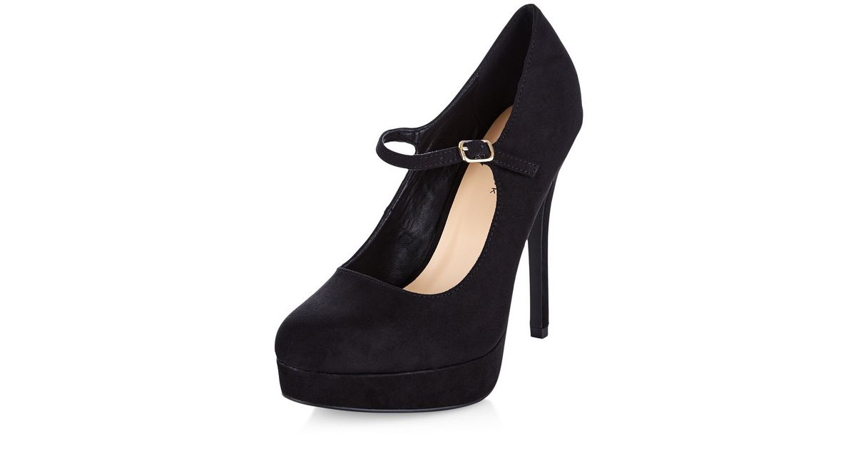 mary jane black shoes heels