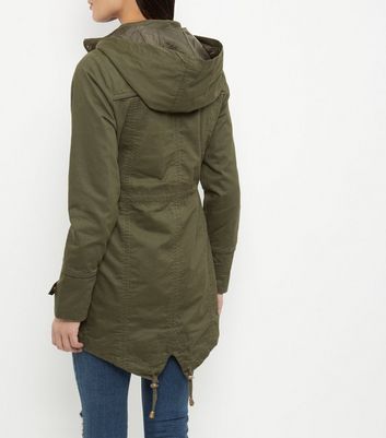 ladies khaki parka