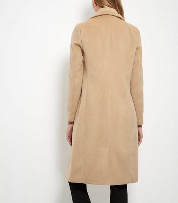 single breasted longline coat