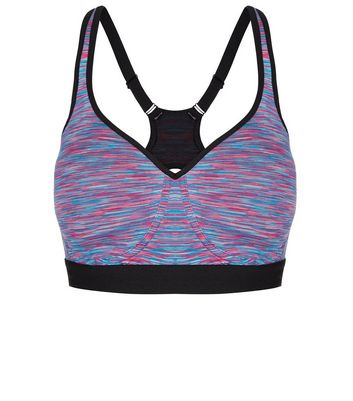 neon blue sports bra