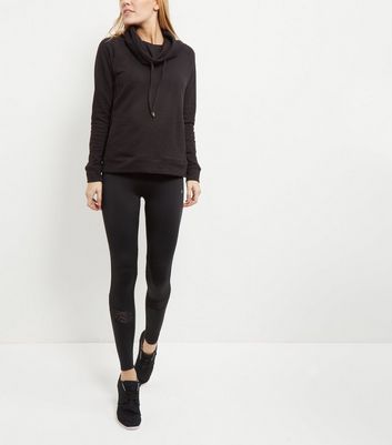 cowl neck sports jumper