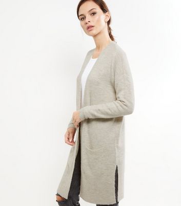longline cream cardigan