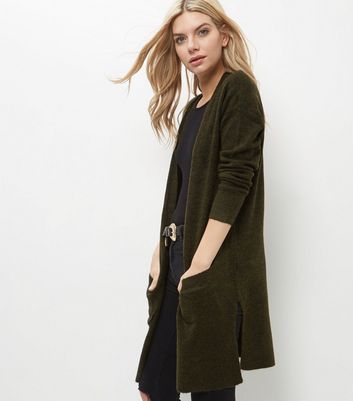 new look longline cardigan